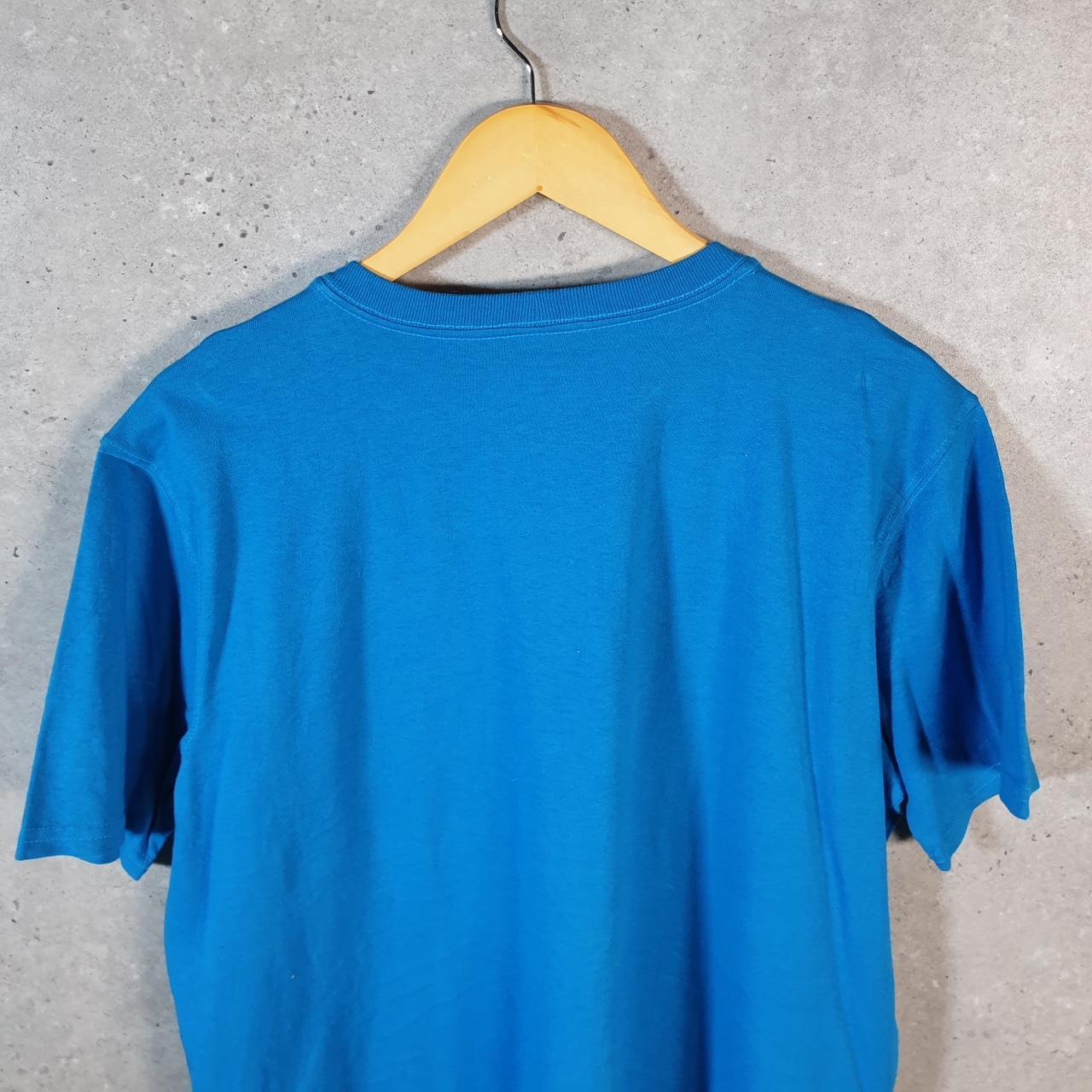 Vintage Carhartt Pocket T Shirt Women’s Large Blue Workwear Chore Utility Loose Fit C9203