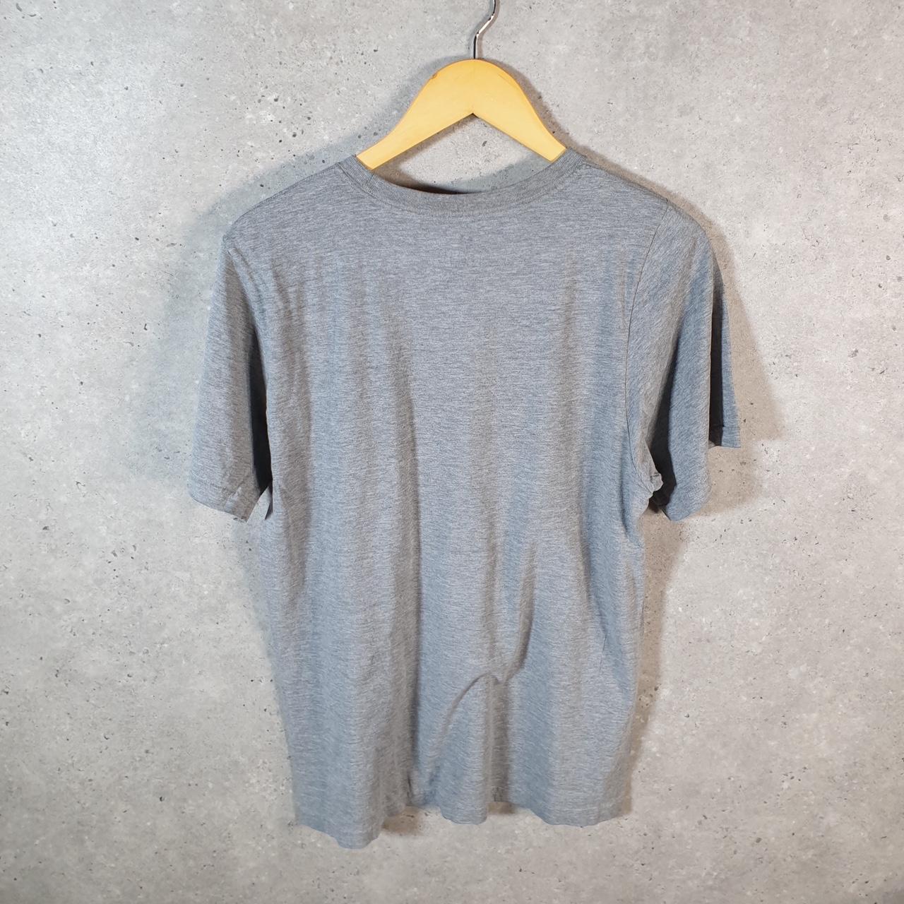 Vintage Nike Spellout T Shirt Men’s Small Grey Logo Printed Swoosh Athletic