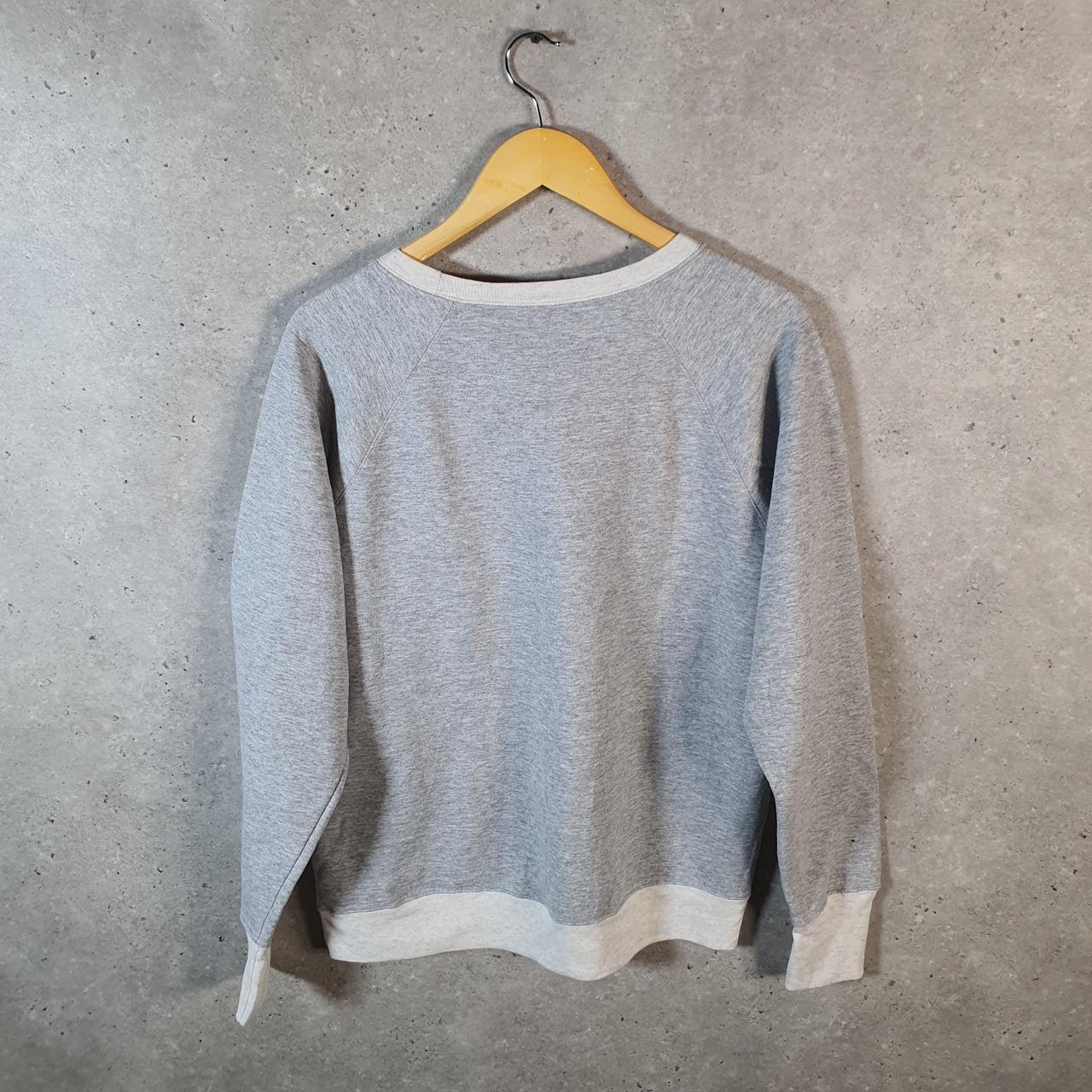 Vintage Champion Sweatshirt Womens Large Grey USA Pullover Spellout Logo
