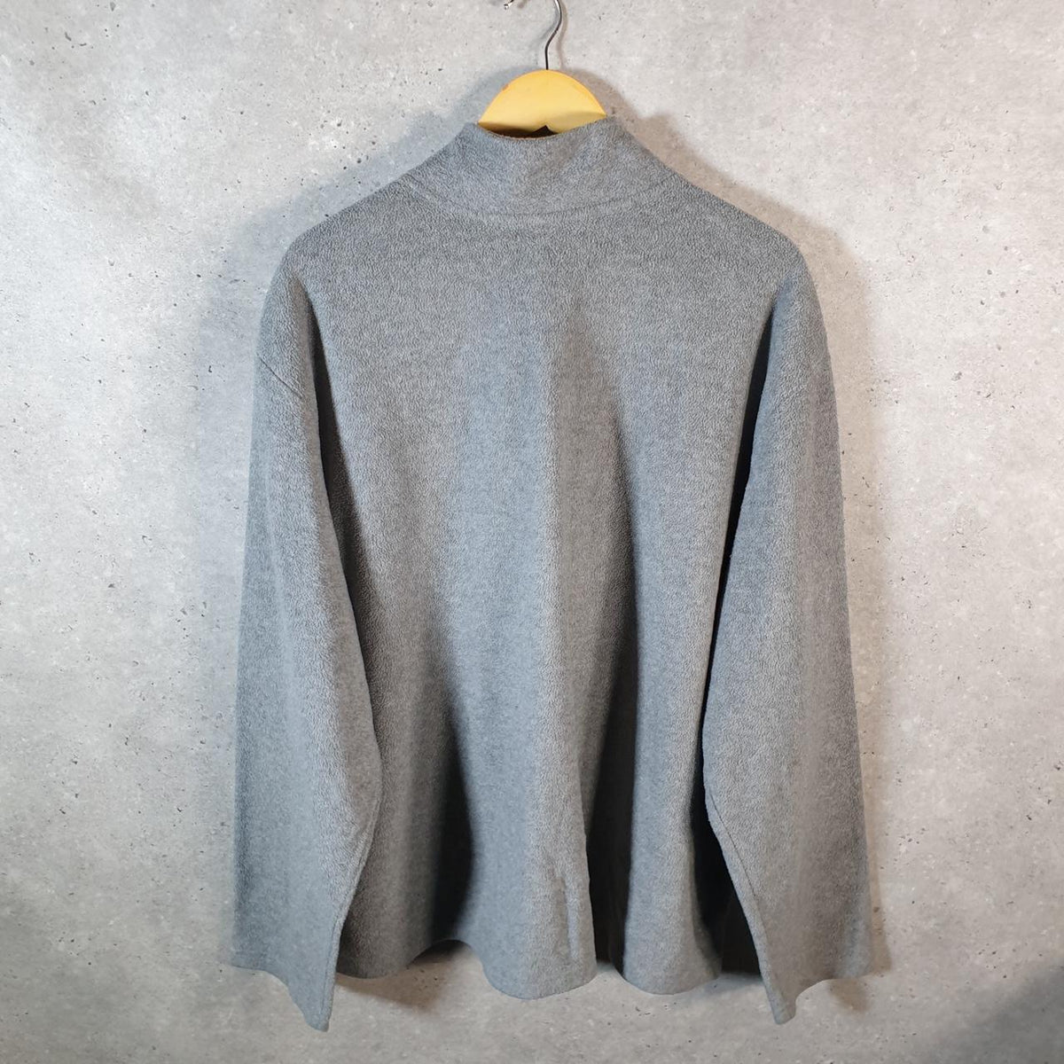 Vintage Starter Fleece Sweatshirt Jacket Mens 3XL Grey 1/4 Zip Embroidered Logo