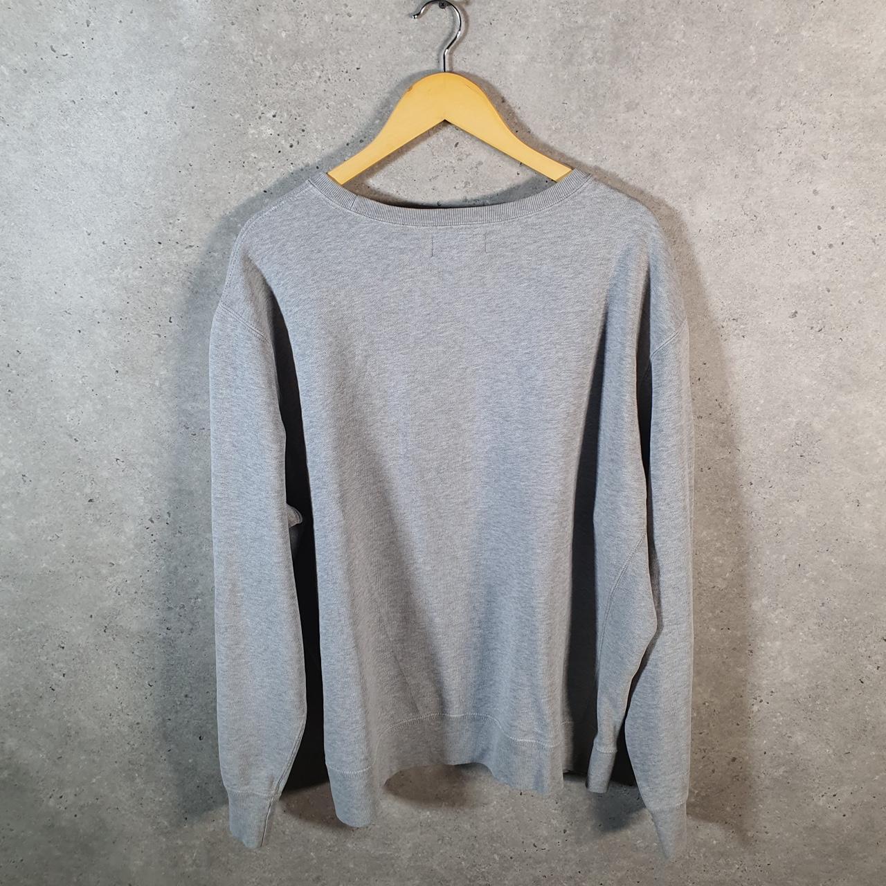 Vintage Ralph Lauren Polo Sweatshirt Men’s 2XL Grey Boxy Baggy Cotton Pullover Pony