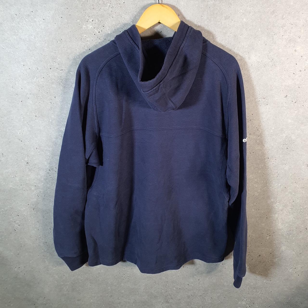 Vintage NFL Reebok New England Patriots Hoodie Mens Small Navy Blue 1/4 Zip Pullover USA