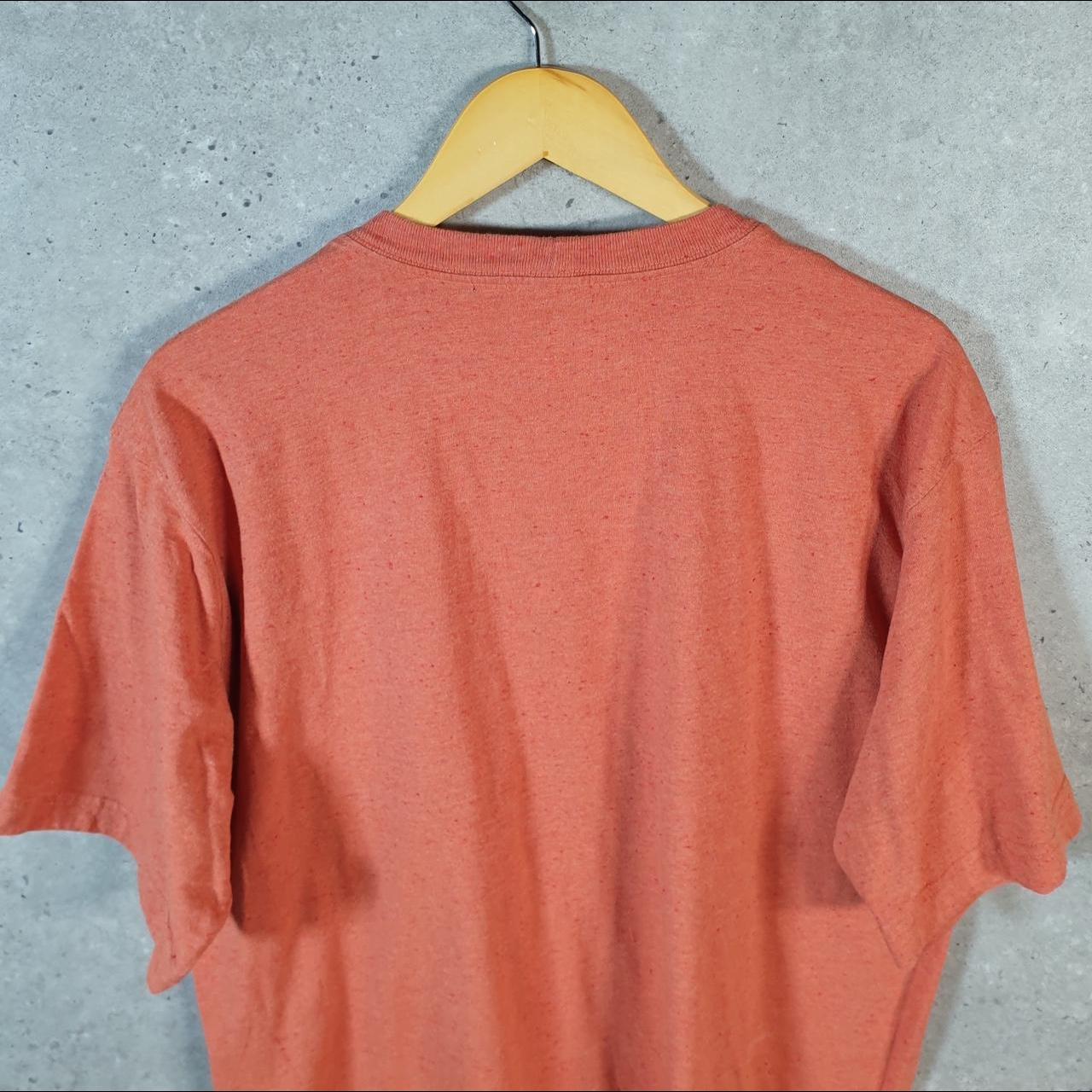 Vintage Carhartt Pocket T Shirt Men’s Medium Orange Workwear Chore Utility Loose Fit C9175