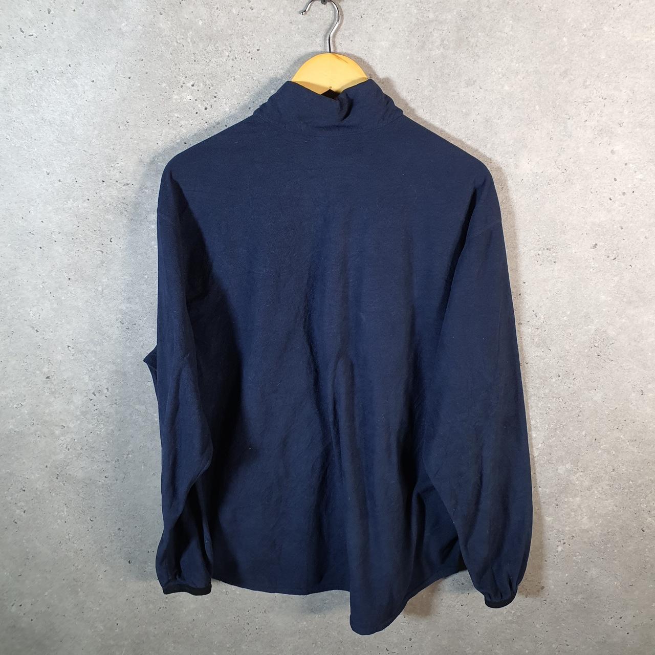 Vintage Nike 90s Therma Fit 1/4 Zip Sweatshirt Men’s Large Navy Blue Swoosh Y2K Pullover