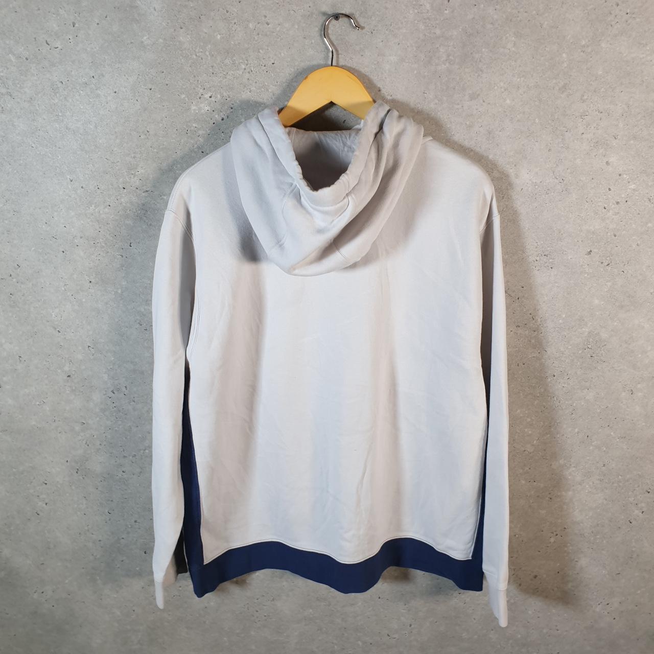 Vintage Nike Club Embroidered Hoodie Men’s XL White 1/4 Zip Swoosh Y2K Pullover