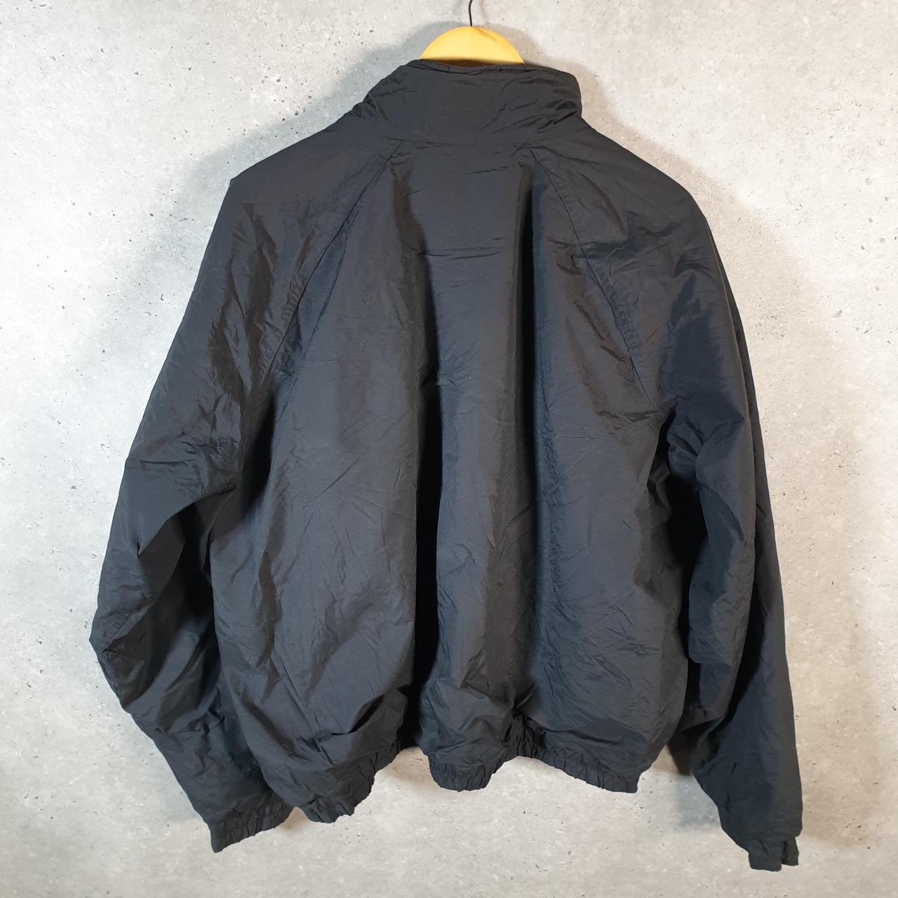 Vintage L.L. Bean Outdoors Nylon Jacket Mens XL Black Waterproof Shell Coat
