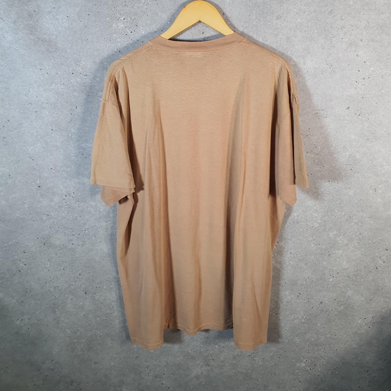 Vintage Paddle Deerfield River Charlemont MA 90s USA Single Stitch T Shirt Men’s XL brown