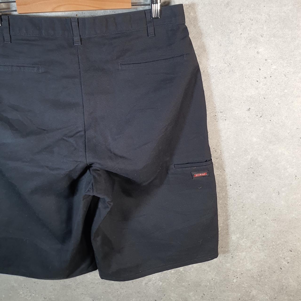 Vintage Dickies Baggy Chino Shorts Jorts Cargo Mens W36 Black Regular Fit