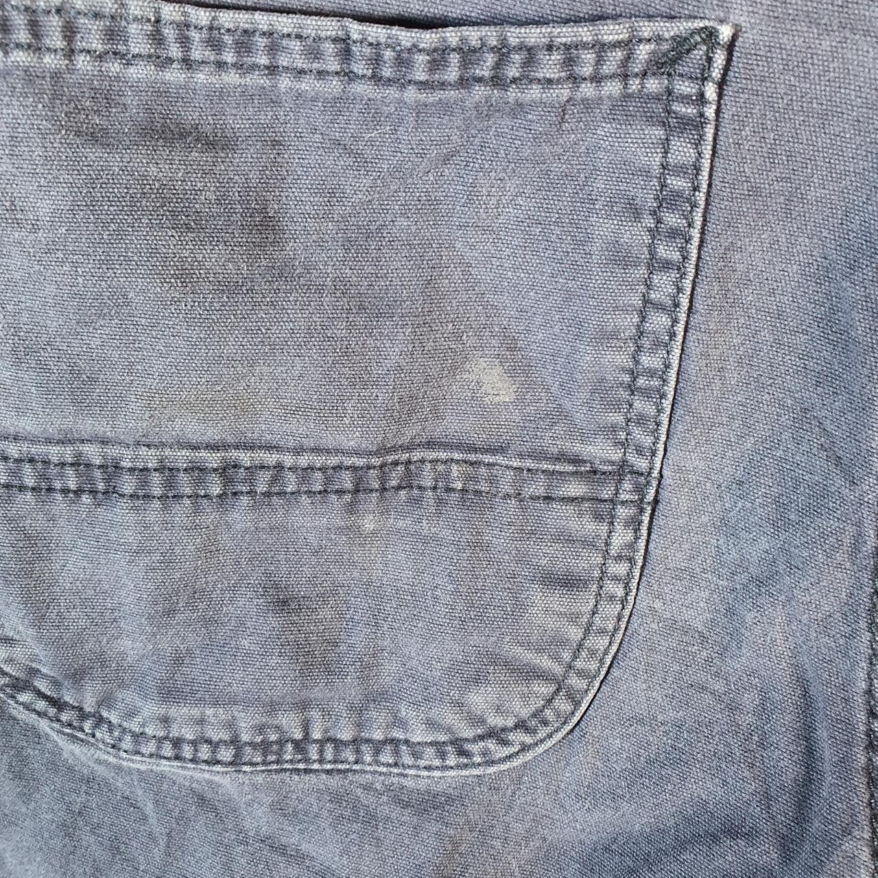 Vintage Carhartt Baggy Carpenter Shorts Jorts Cargo Men’s W34 Navy Blue Relaxed Fit Workwear A4849