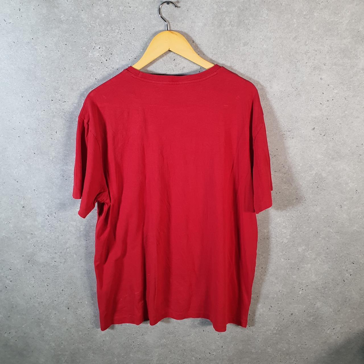 Vintage Ralph Lauren Polo T Shirt Men’s Large Red Embroidered Classic Fit Pony C9136