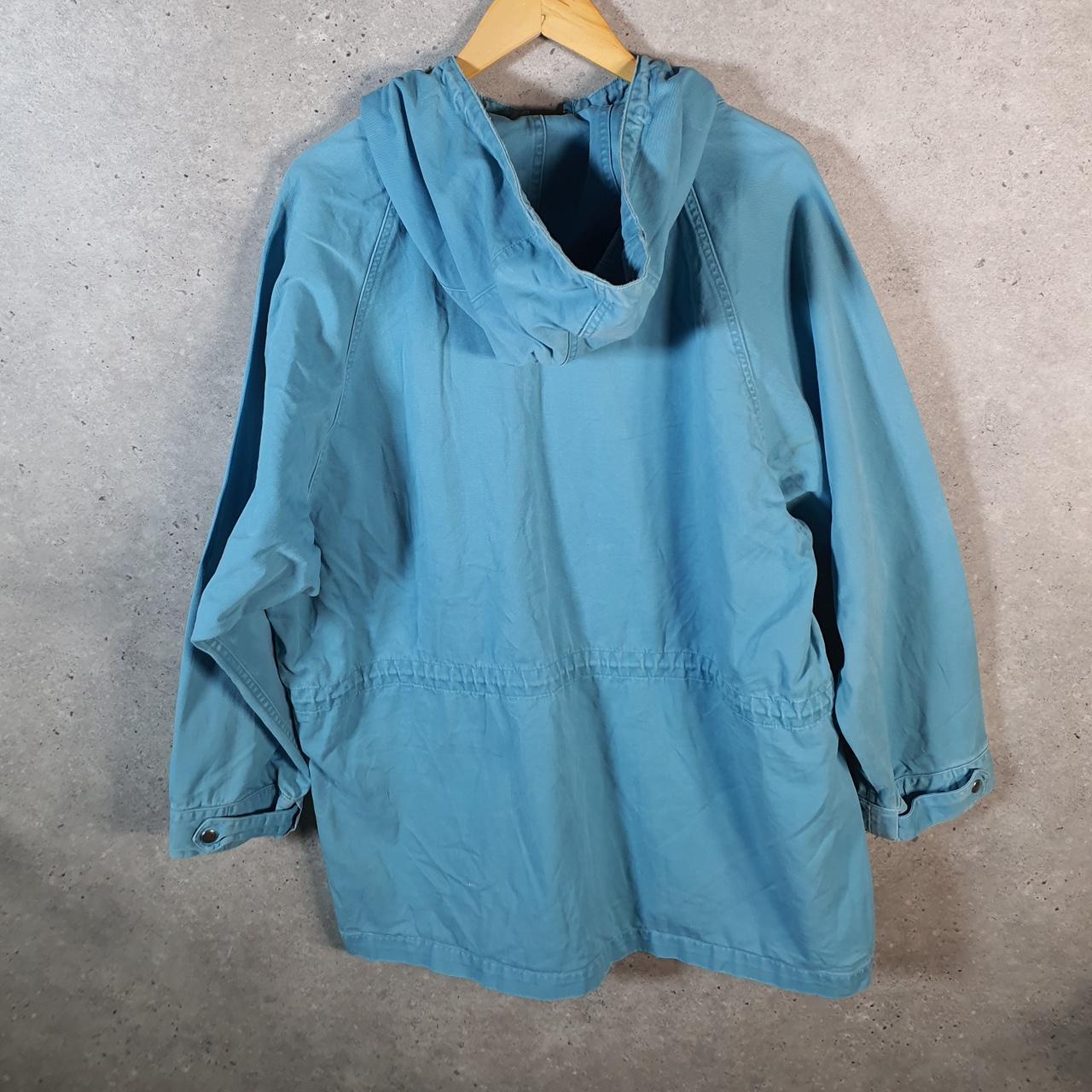 Vintage Ralph Lauren Polo Hooded Bomber Jacket Men’s Large Blue Pony Full Zip Big Fish Vintage