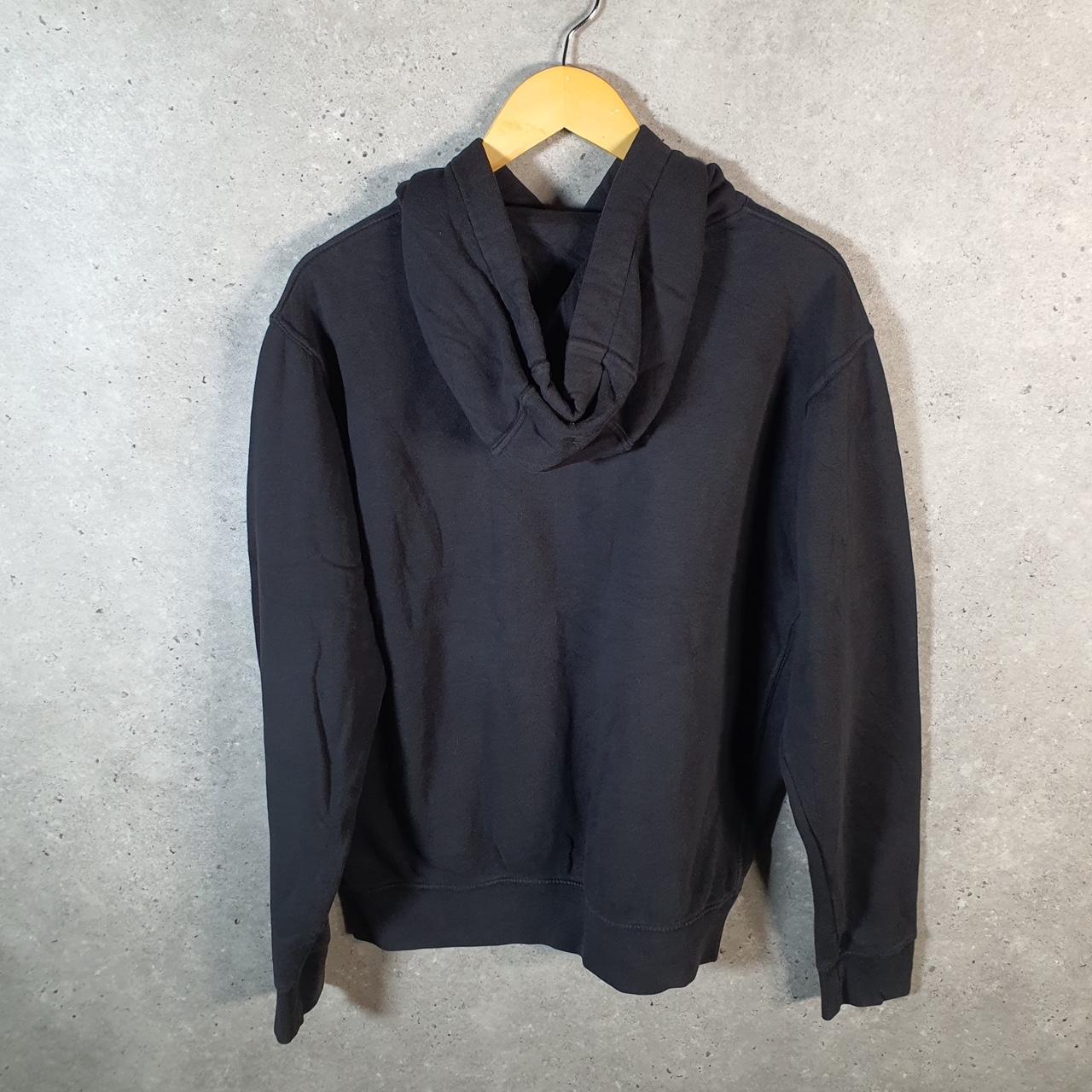 Vintage Nike Centre Swoosh Flowers Hoodie Men’s M Black Embroidered Y2K Pullover