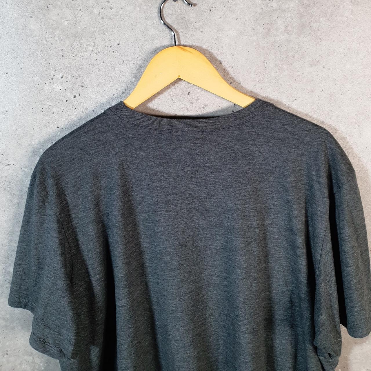 Vintage Adidas T Shirt Shirt Men’s 2XL Grey Three Stripes Logo Athletic C9760