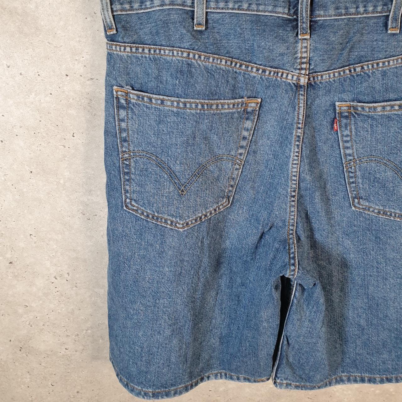 Vintage Levi’s 550 Baggy Shorts Jorts Cargo Men’s W40 Blue Relaxed Denim