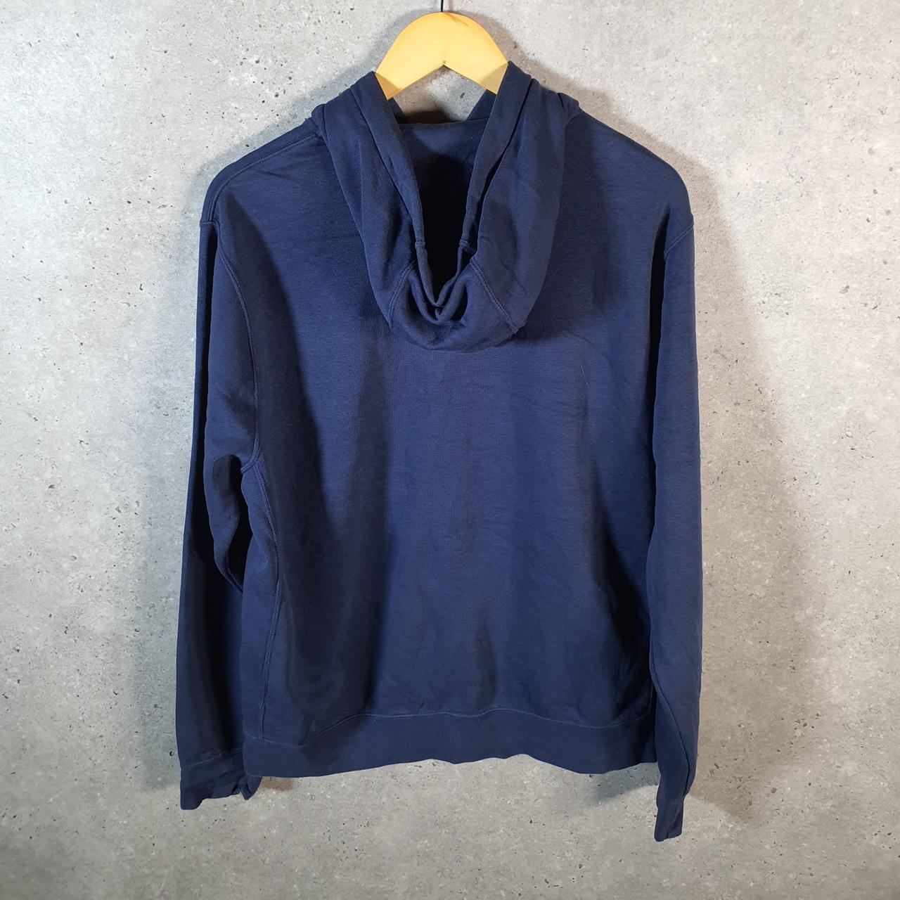 Vintage Nike Club Hoodie Men’s Medium Blue Swoosh Y2K Pullover Sweatshirt Logo