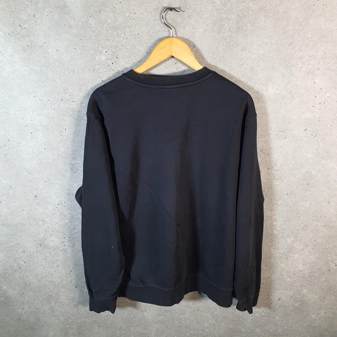 Vintage Nike Club Embroidered Sweatshirt Men’s Large Black Swoosh Y2K Pullover Logo