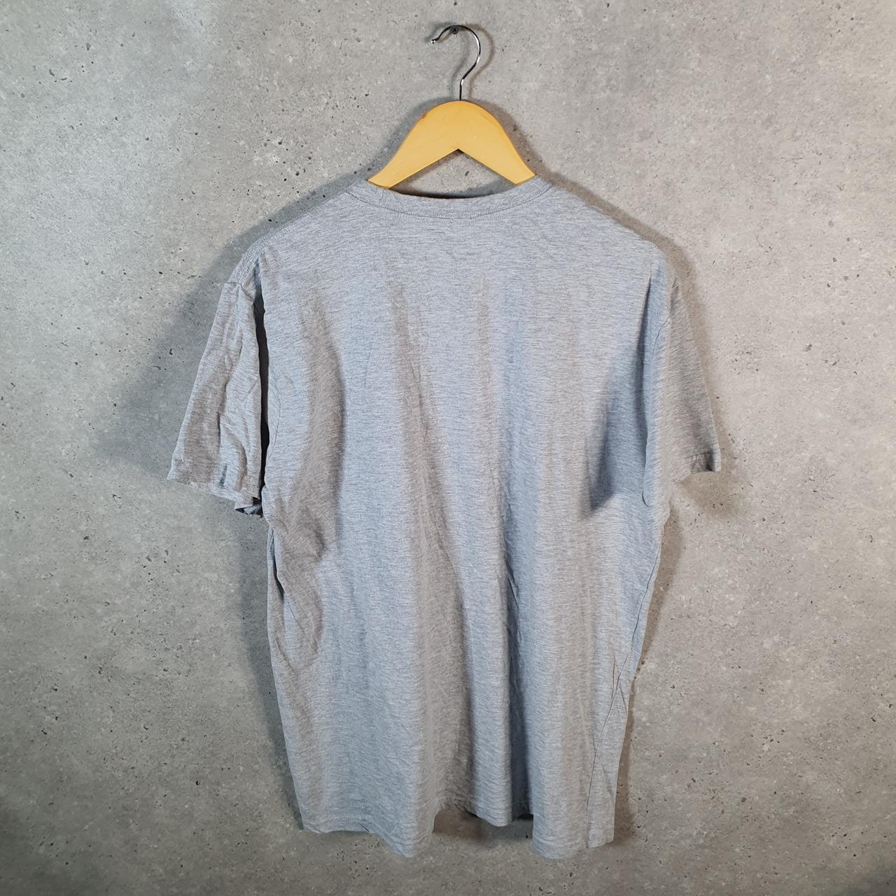 Vintage Adidas Golf T Shirt Men’s 2XL Grey Three Stripes Logo Athletic