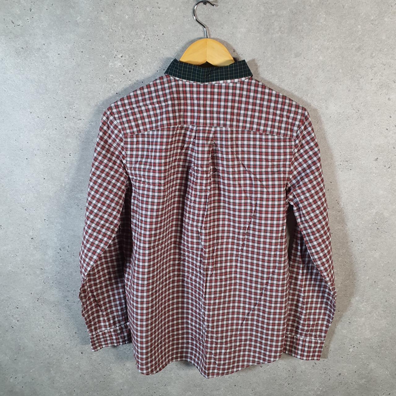 Vintage Ralph Lauren Button Down Shirt Womens XL Red Checkered Pony