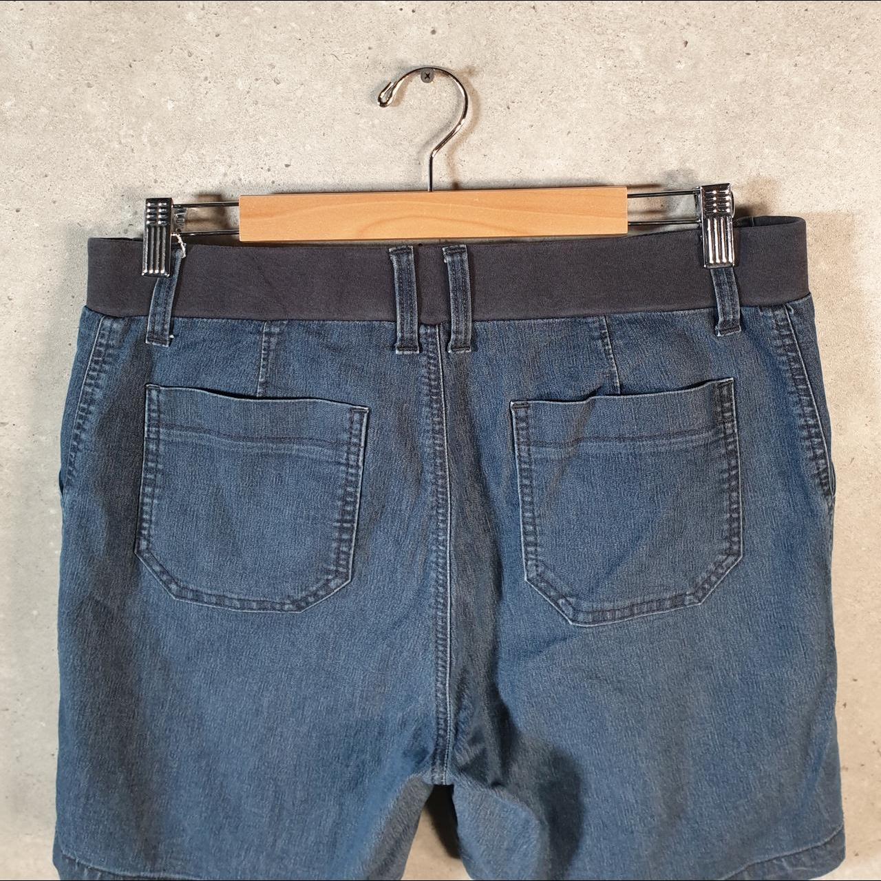 Vintage Lee Baggy Shorts Jorts Cargo Womens W32 Blue Relaxed Denim