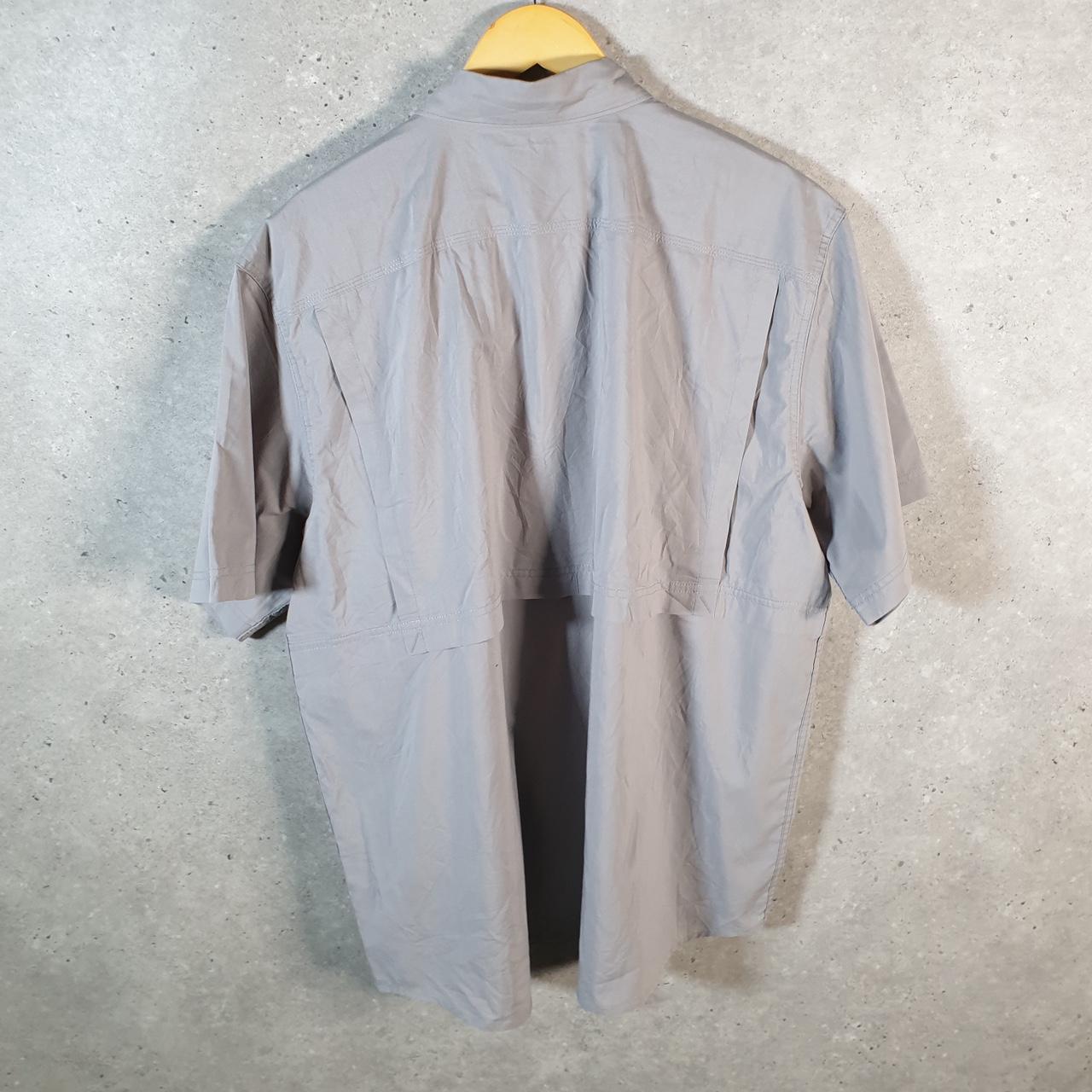 Vintage Carhartt Shirt Button Down Mens XL Grey Short Sleeve Chore Utility Relaxed