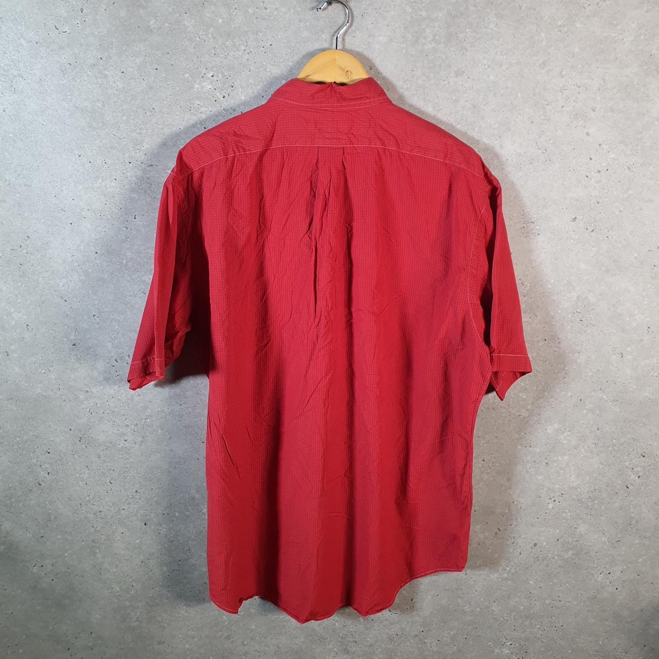 Vintage Ralph Lauren Button Down Shirt Men’s Large Red Blake Checkered Pony Casual C8476