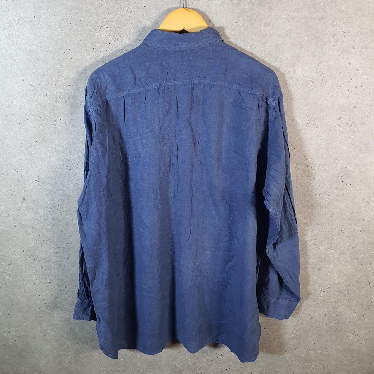 Vintage Ralph Lauren Button Down Shirt Men’s XL Blue Classic Fit Pockets
