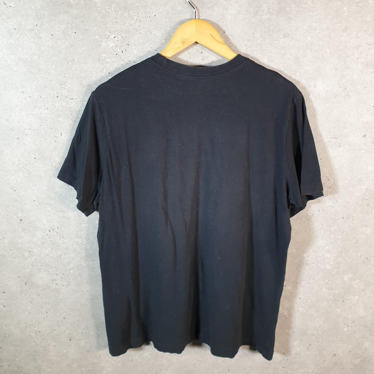 Vintage Nike Just Do It T Shirt Men’s Large Black Printed Single Swoosh Logo Athletic C8242