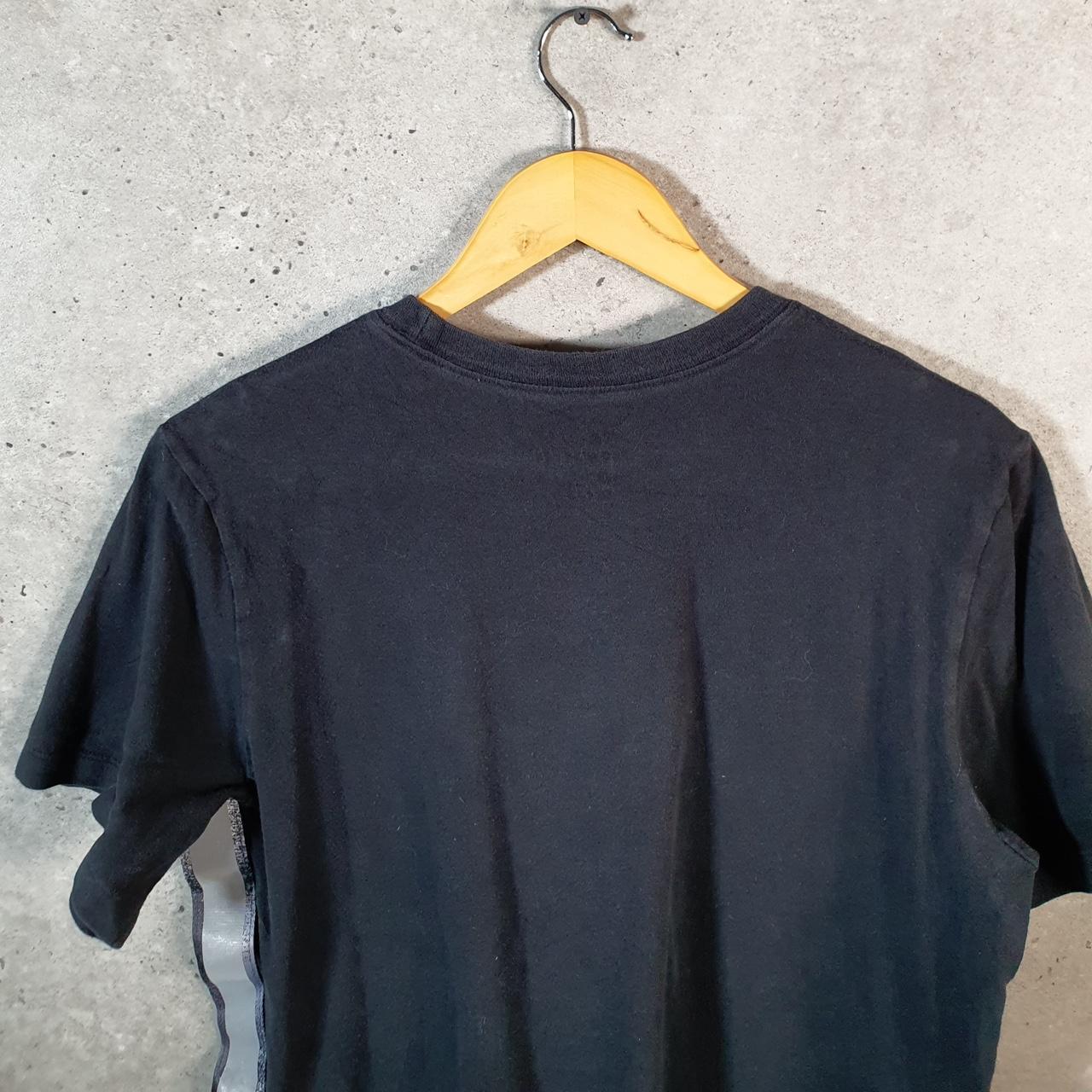 Vintage Nike T Shirt Men’s Medium Black Printed Single Swoosh Logo Athletic Big Fish Vintage