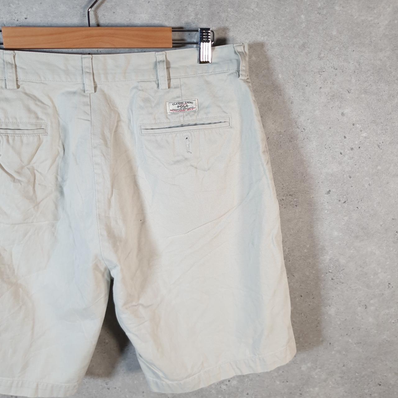 Vintage Ralph Lauren Polo Shorts Jorts Chino Cargo Men’s W36 Brown Baggy Cotton