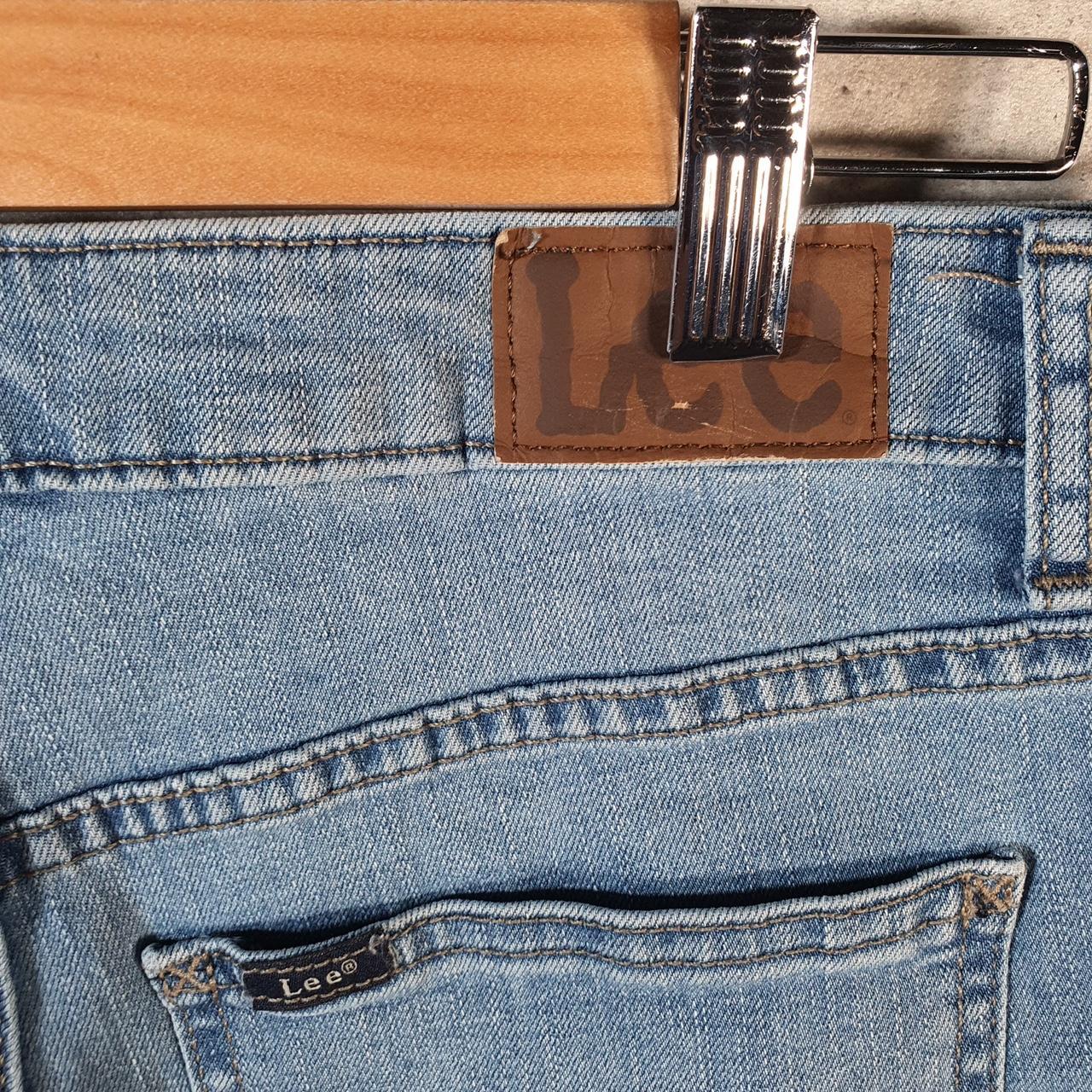 Vintage Lee Baggy Shorts Jorts Cargo Womens W30 Blue Denim Relaxed Cargo