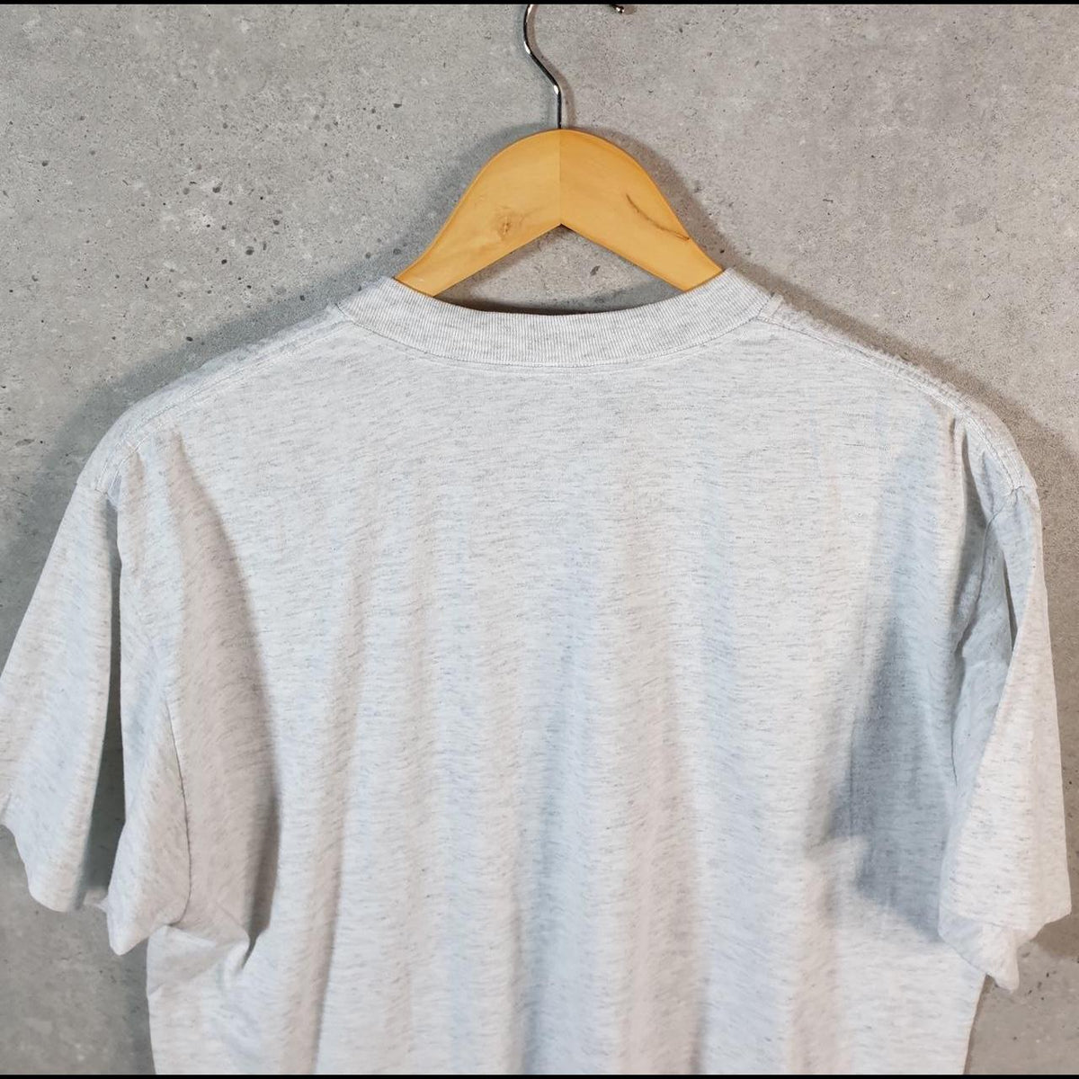 Vintage Oneita Power Grover Beach 1994 USA Single Stitch T Shirt Men’s Large grey C8113