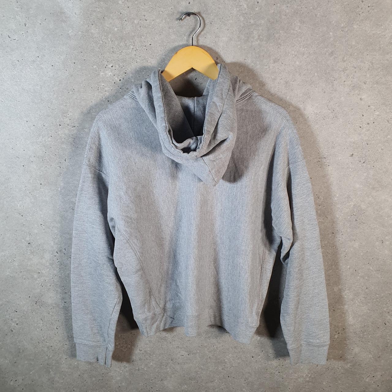 Vintage Champion Reverse Weave Spellout Hoodie Womens Large Grey Pullover Embroidered