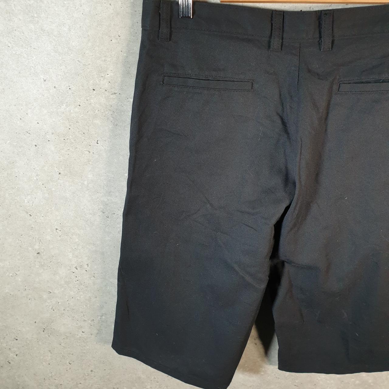 Vintage Dickies Baggy Chino Shorts Jorts Cargo Mens W34 Black Loose Fit