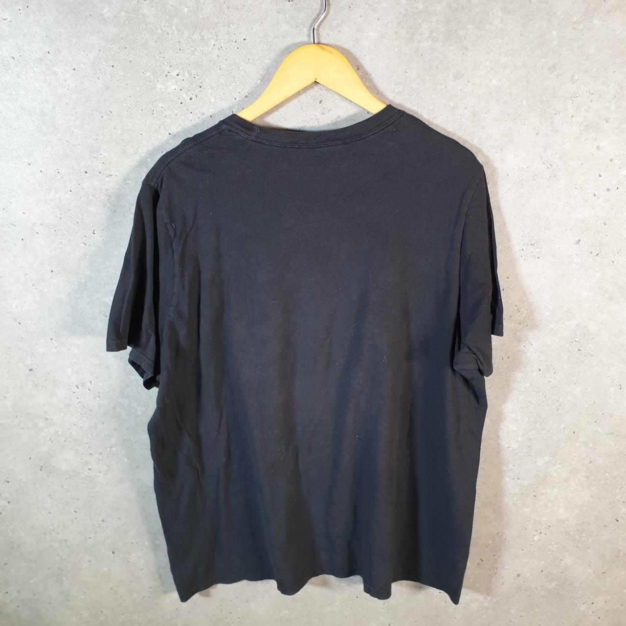 Vintage Adidas Spellout T Shirt Men’s XL Black Three Stripes Athletic