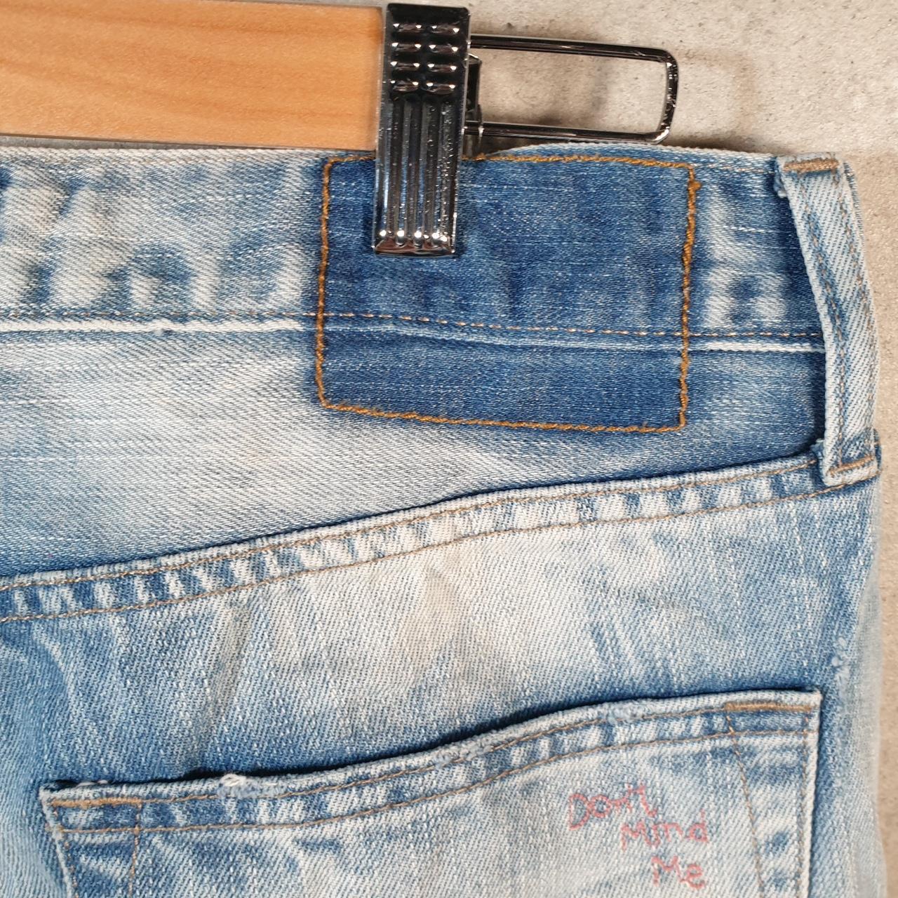 Vintage American Eagle Baggy Y2K Hip Hop Jorts Shorts Mens W32 Blue Denim USA