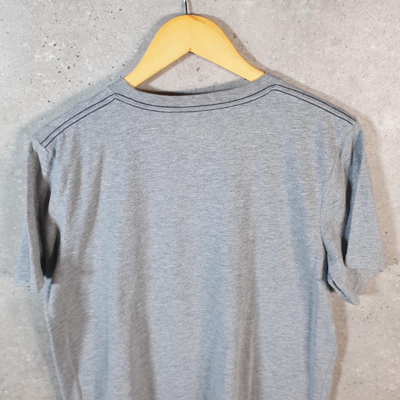 Vintage Adidas Spellout T Shirt Womens XL Grey Three Stripes Logo Athletic C9697