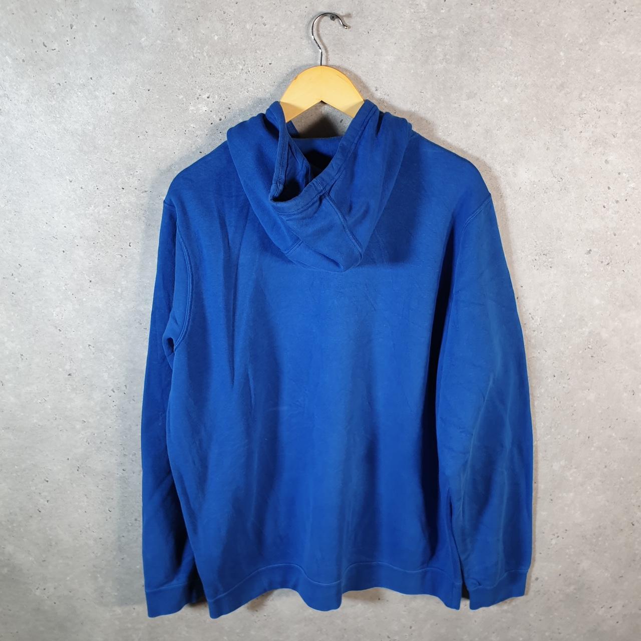 Vintage Nike Club Embroidered Hoodie Men’s XL Blue Swoosh Y2K Pullover