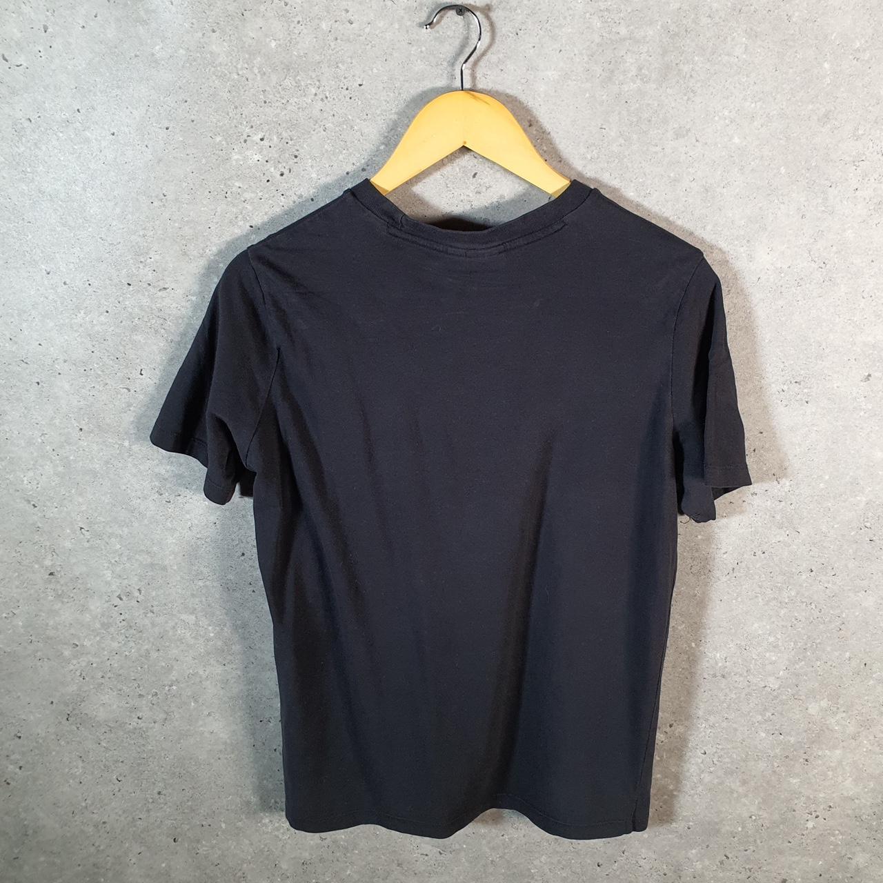 Vintage Adidas Spellout Trefoil Retro T Shirt Womens Large Black Logo Athletic