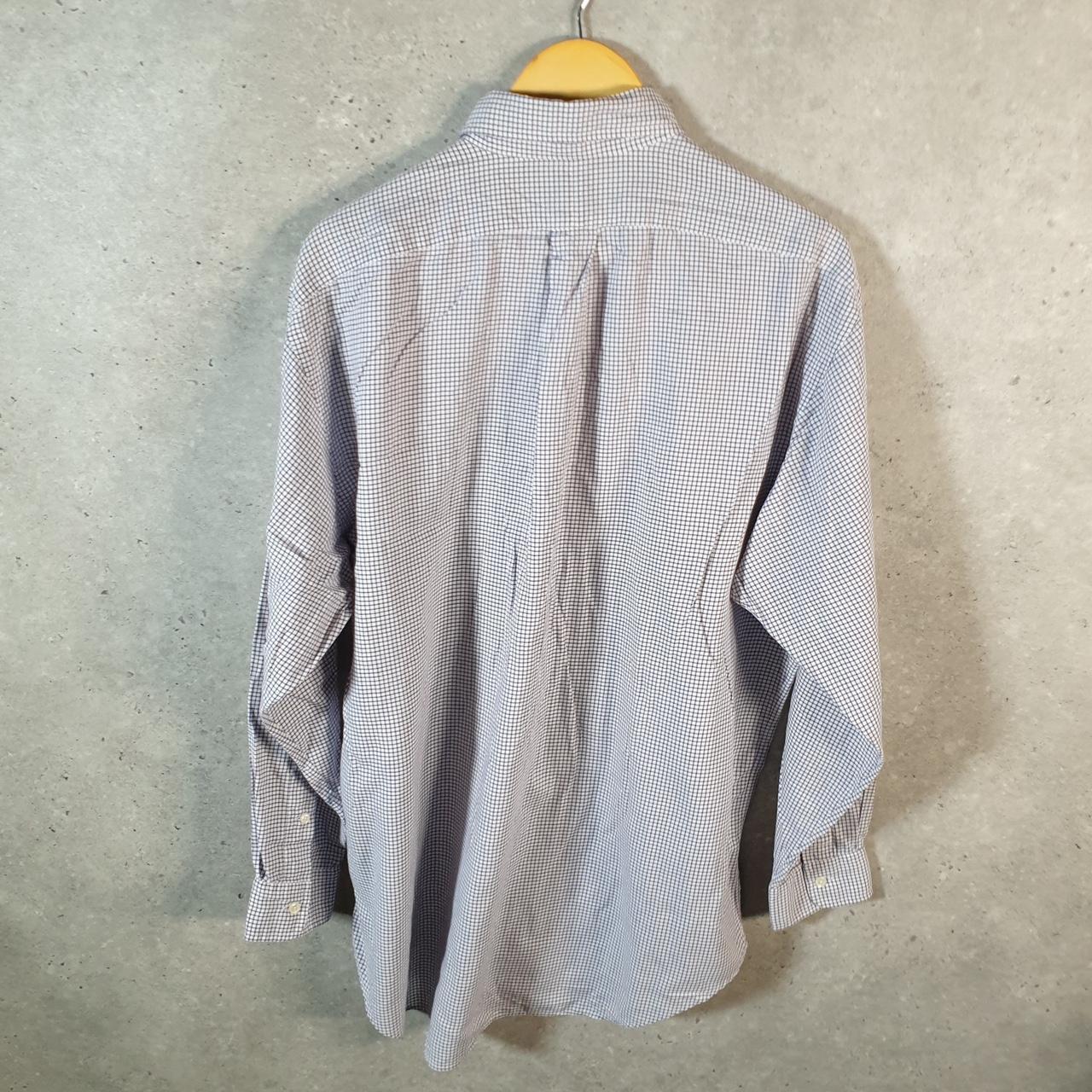 Vintage Ralph Lauren Button Down Shirt Men’s XL Purple Checkered Yarmouth Cotton Pony