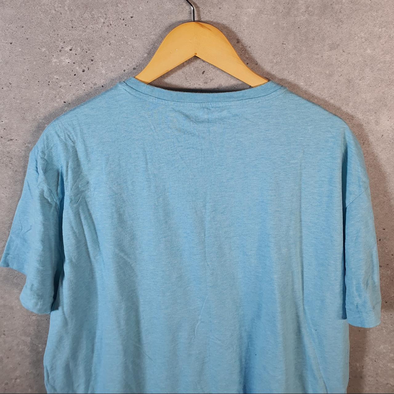 Vintage Ralph Lauren Polo T Shirt Men’s Large Blue Embroidered Pony Classic Fit C9097