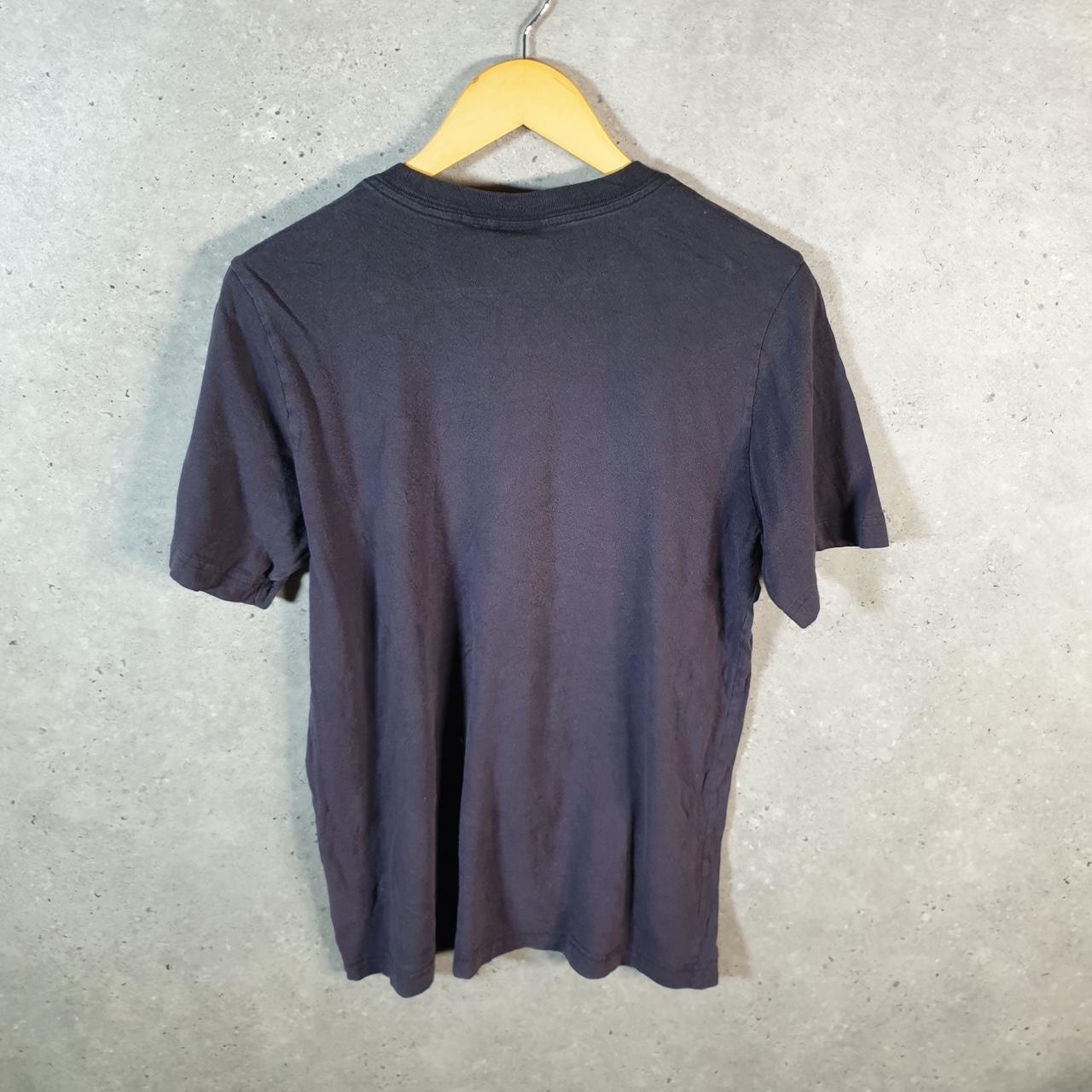 Vintage Adidas Trefoil Retro T Shirt Men’s Small Navy Blue Three Stripes Logo Athletic