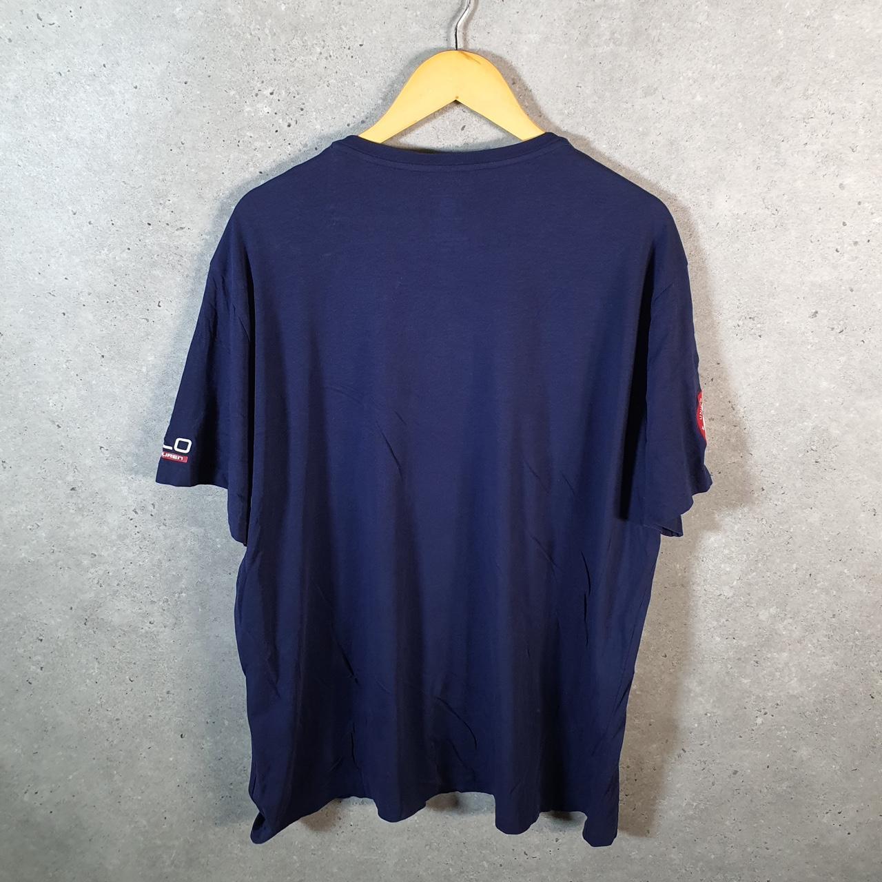 Vintage Ralph Lauren Polo USA 2016 Olympics T Shirt Men’s 2XL Blue Classic Fit Pony