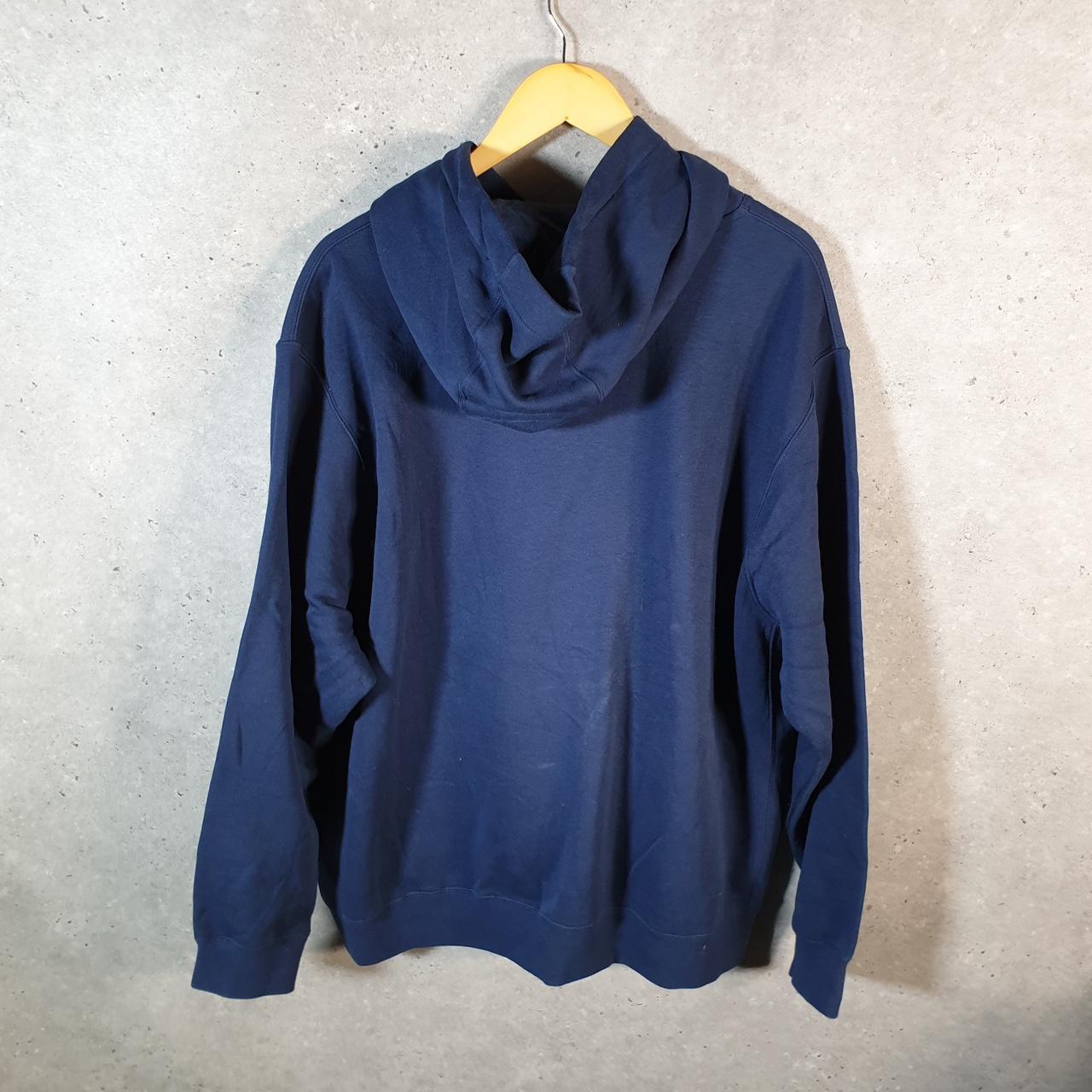 Vintage Nike Fullerton Effort Hoodie Men’s 2XL Navy Blue Swoosh Y2K Pullover