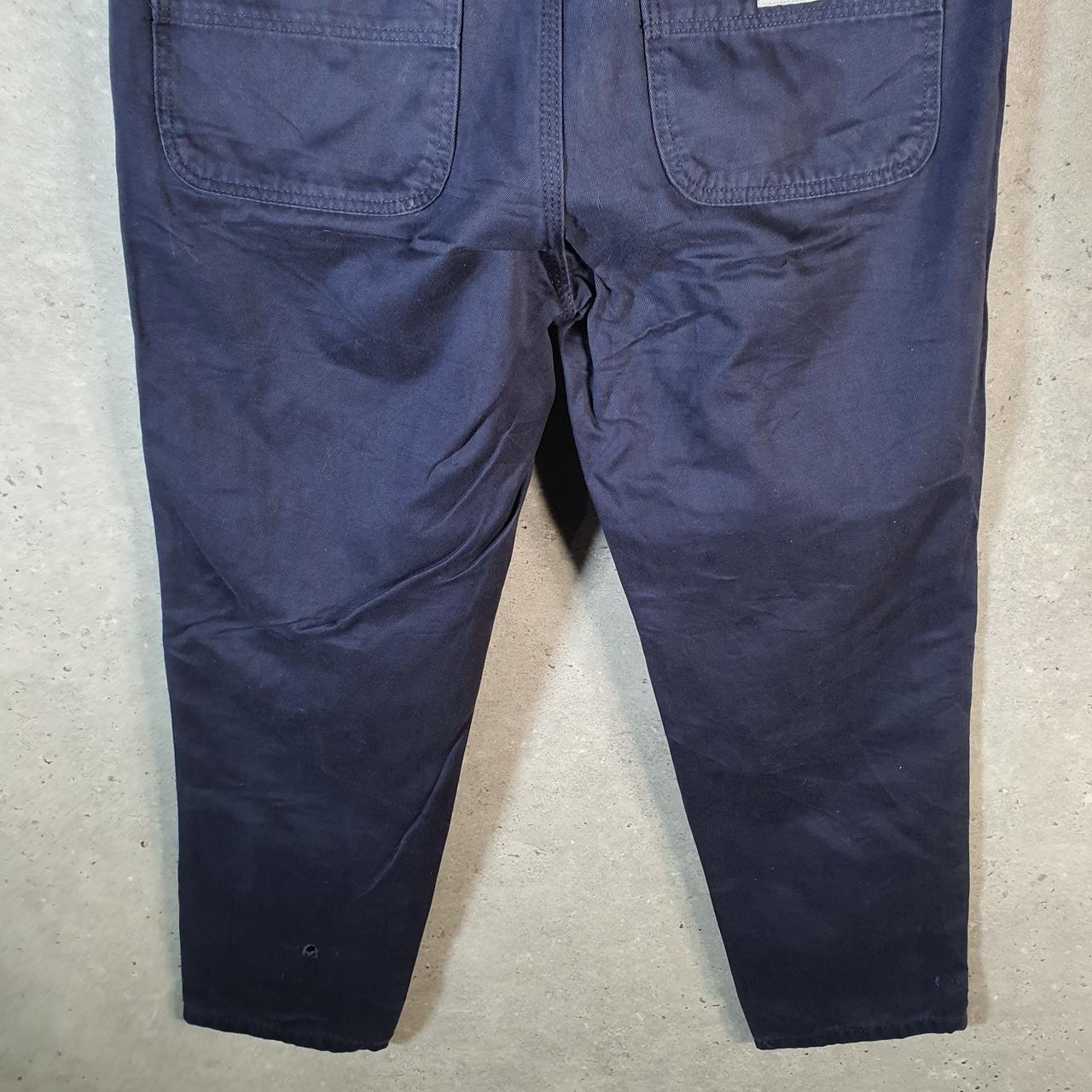 Vintage Carhartt Abbott Carpenter Trousers Mens W28 L28 Navy Blue Relaxed Fit Workwear USA