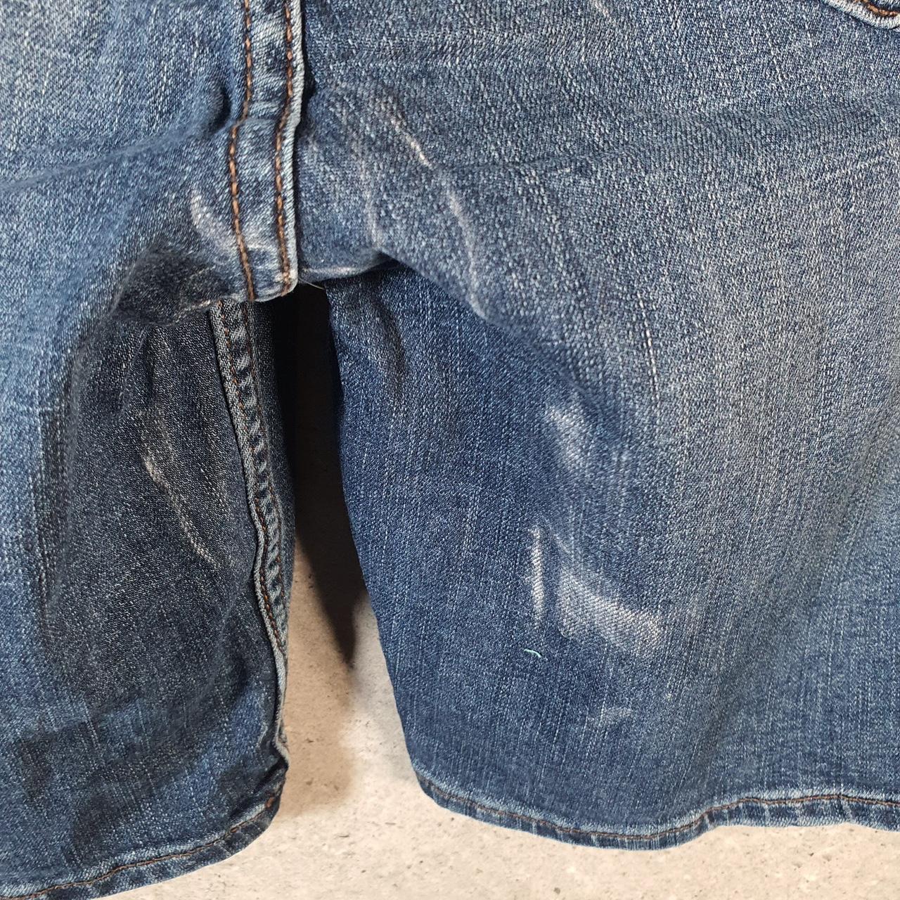 Vintage Lee Baggy Shorts Jorts Cargo Womens W30 Blue Denim Relaxed Cargo
