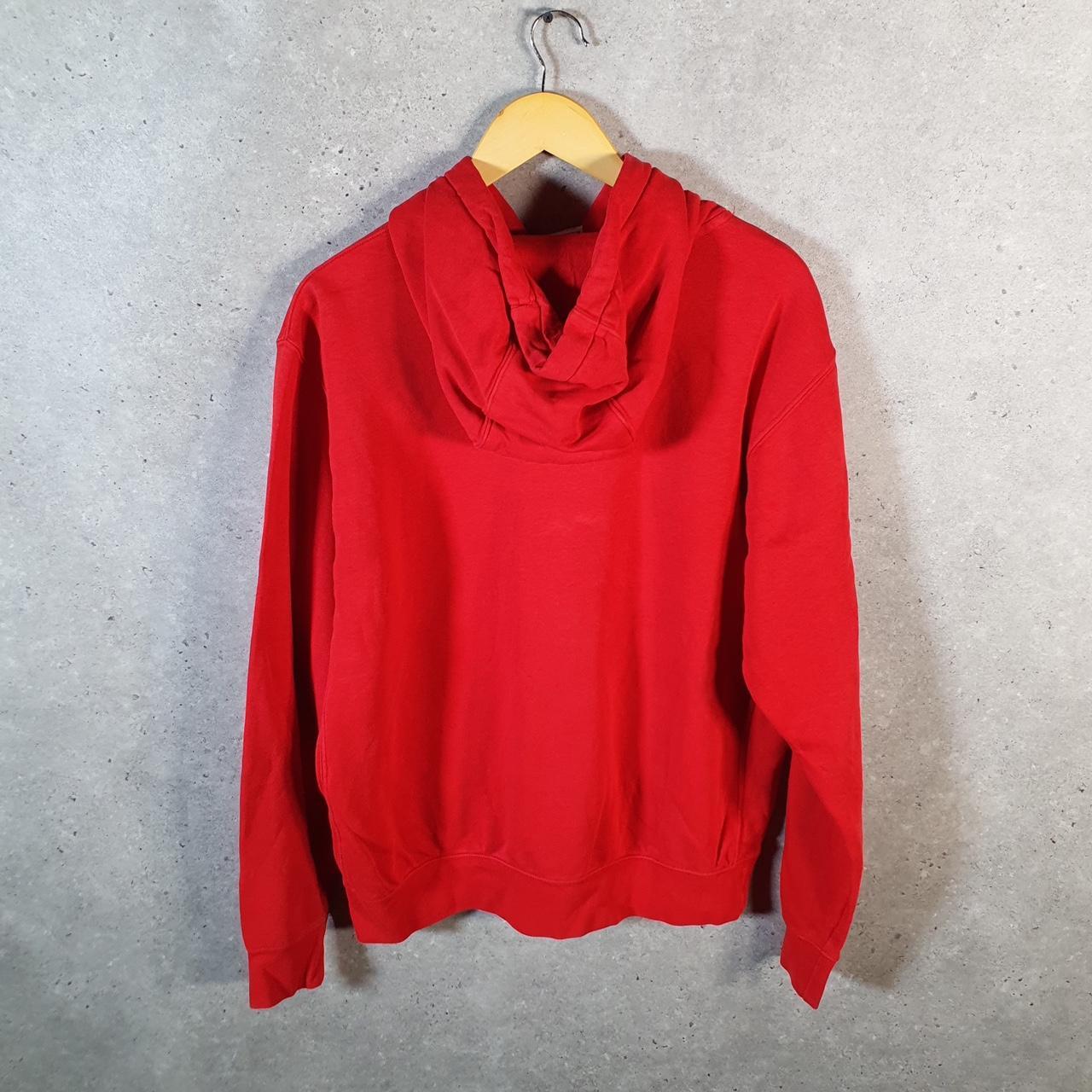 Vintage Nike Club Hoodie Men’s Medium Red Swoosh Y2K Pullover