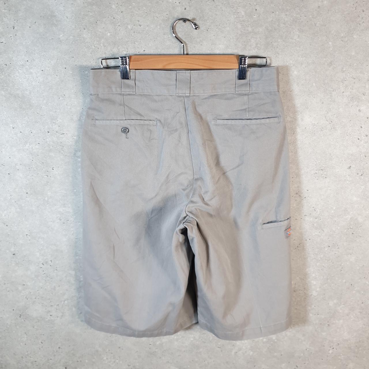 Vintage Dickies Baggy Chino Shorts Jorts Cargo Mens W32 Grey Regular Fit