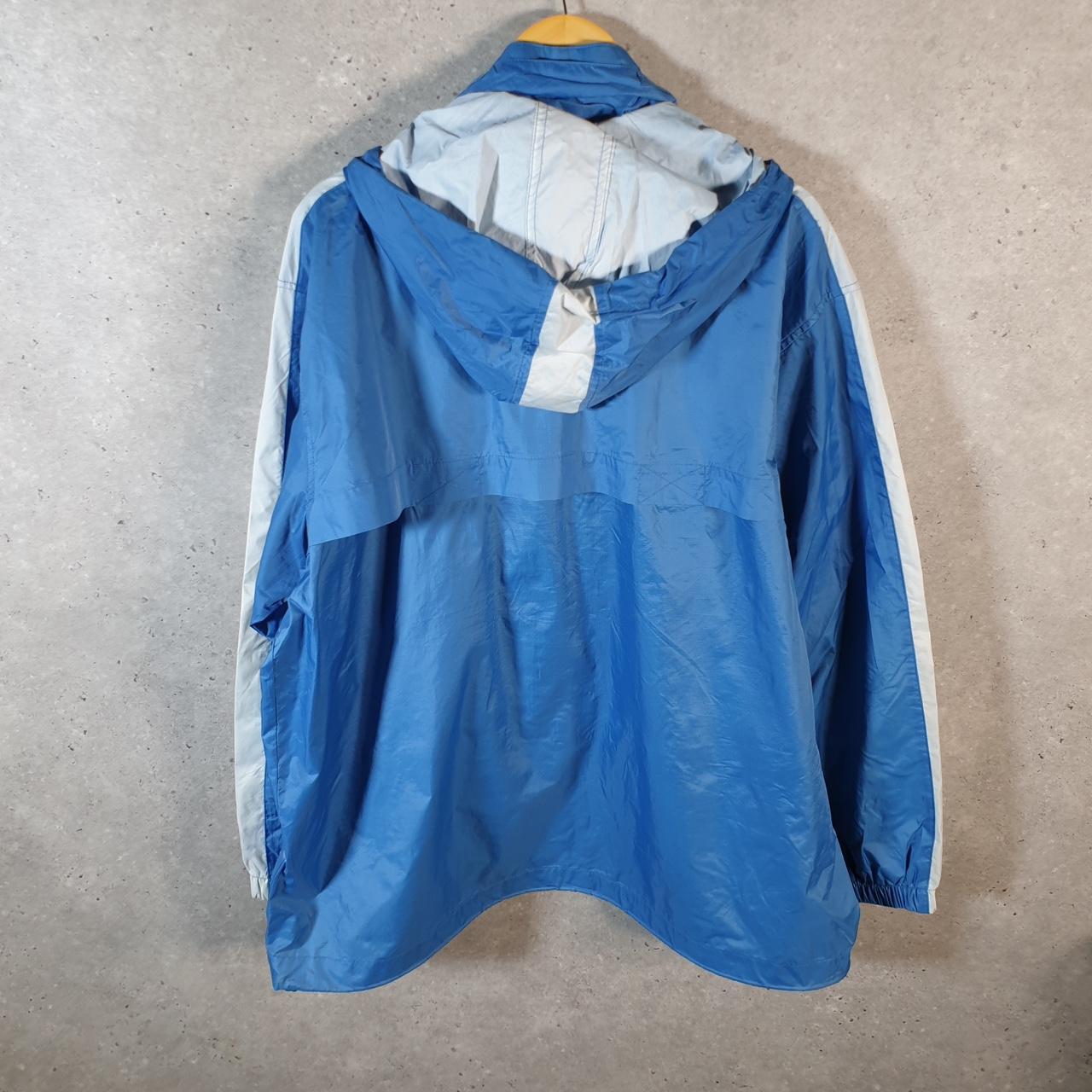 Vintage Chaps Ralph Lauren Windbreaker Mens Large Blue Full Zip