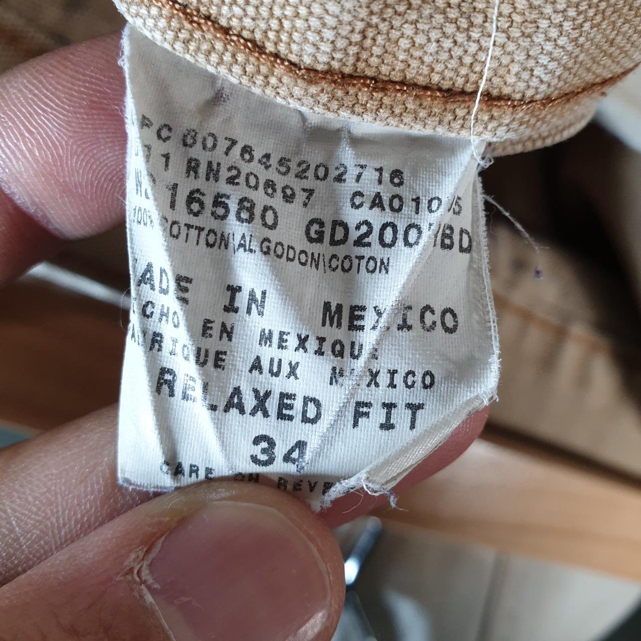 Vintage Dickies Baggy Carpenter Chino Shorts Jorts Cargo Mens W34 Brown Relaxed Fit