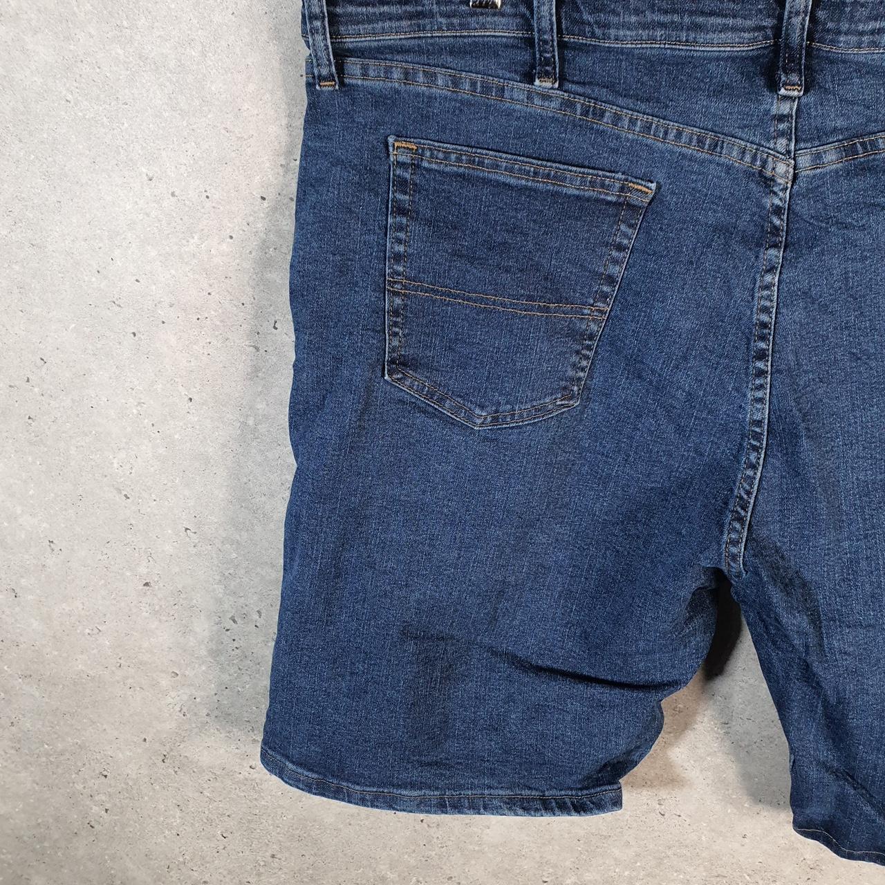 Vintage Wrangler Denim Shorts Jorts Cargo Men’s W42 Blue Baggy Cotton